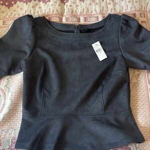 Ann Taylor Dark Gray Blouse